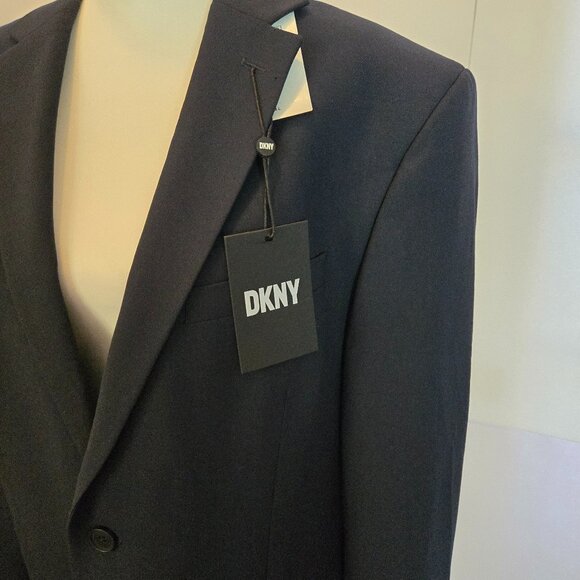 DKNY Men's Suit Blazer Jacket Duran Sz: 44L Navy - Picture 9 of 11